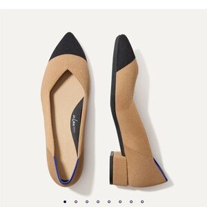Rothy's The High Point Shoe - Tan and Black